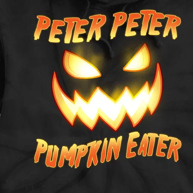 Peter Peter Pumpkin Eater Jack O Lantern Tie Dye Hoodie