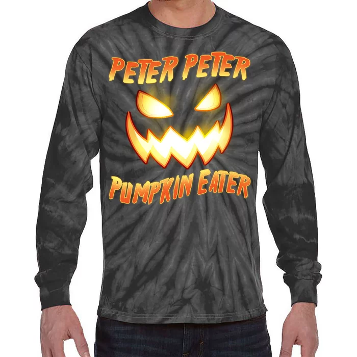 Peter Peter Pumpkin Eater Jack O Lantern Tie-Dye Long Sleeve Shirt