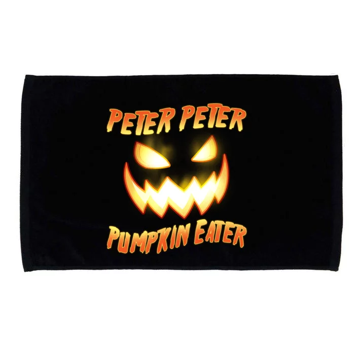 Peter Peter Pumpkin Eater Jack O Lantern Microfiber Hand Towel