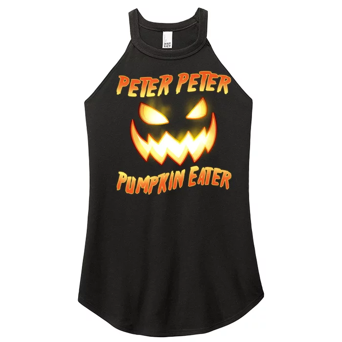 Peter Peter Pumpkin Eater Jack O Lantern Women’s Perfect Tri Rocker Tank