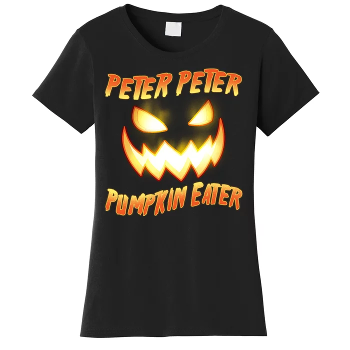 Peter Peter Pumpkin Eater Jack O Lantern Women's T-Shirt