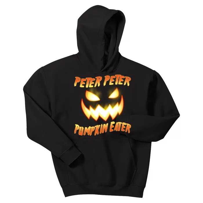 Peter Peter Pumpkin Eater Jack O Lantern Kids Hoodie