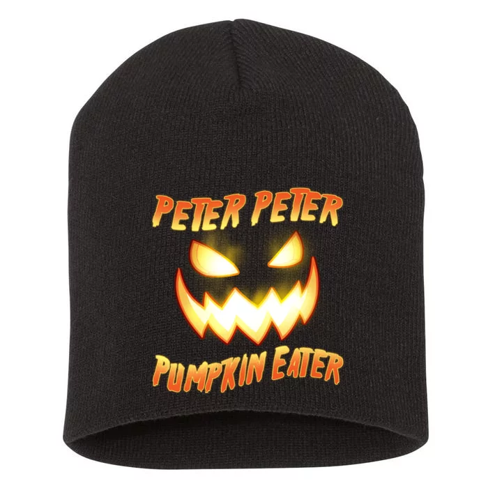 Peter Peter Pumpkin Eater Jack O Lantern Short Acrylic Beanie