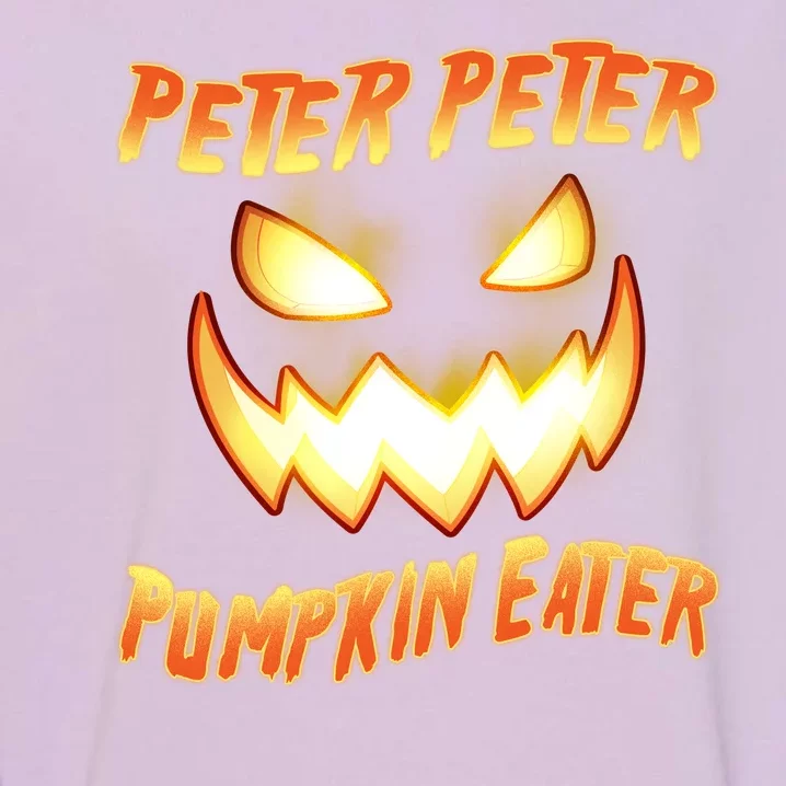 Peter Peter Pumpkin Eater Jack O Lantern Garment-Dyed Sweatshirt