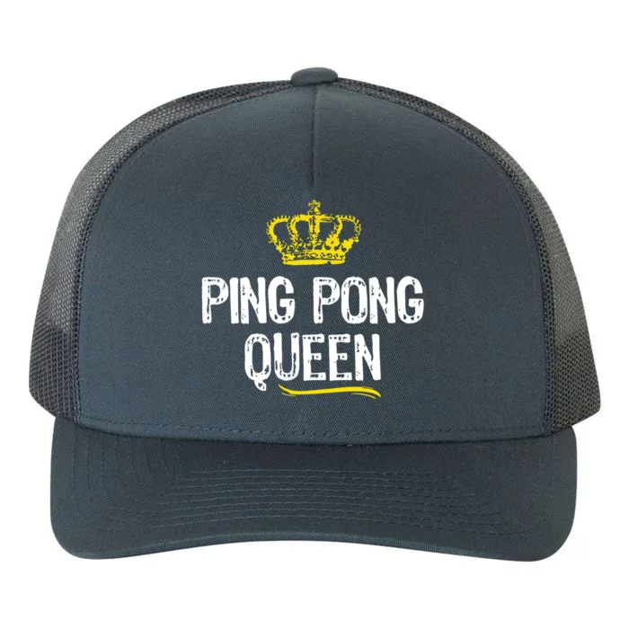 Ping Pong Queen Women Girl Player Table Tennis Funny Gift Yupoong Adult 5-Panel Trucker Hat