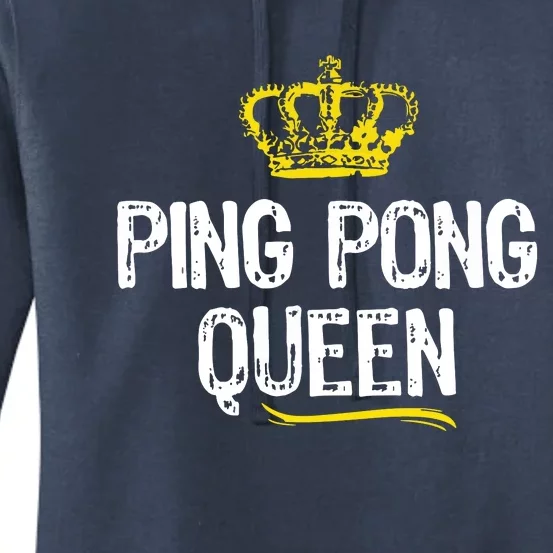 Ping Pong Queen Women Girl Player Table Tennis Funny Gift Women's Pullover Hoodie