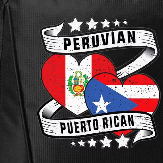 Peruvian Puerto rican Half Peruvian half Puerto rican City Backpack