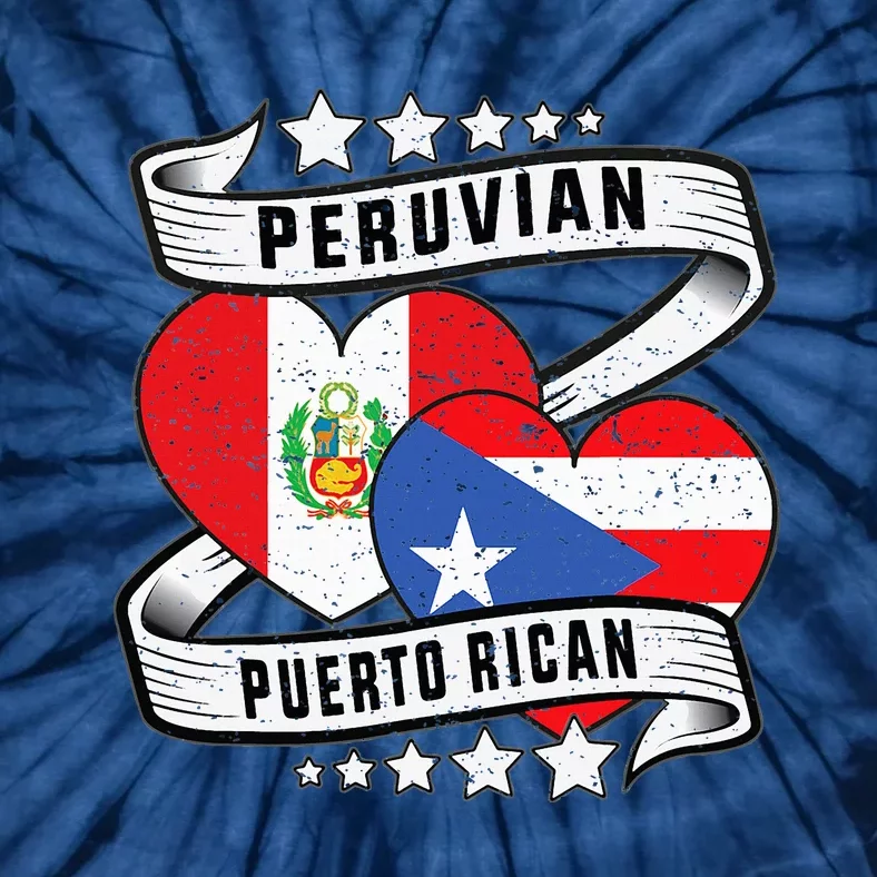 Peruvian Puerto rican Half Peruvian half Puerto rican Tie-Dye T-Shirt