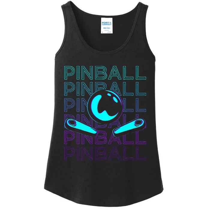 Pinball Player Retro Ladies Essential Tank