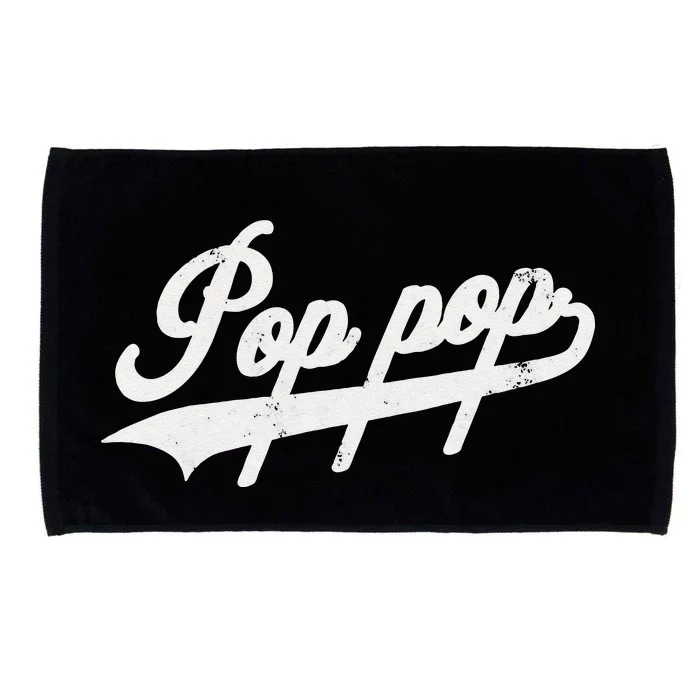 Pop Pop Retro Style Father’s Day Gift For Papa Grandpa Gift Microfiber Hand Towel