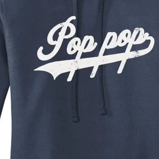 Pop Pop Retro Style Father’s Day Gift For Papa Grandpa Gift Women's Pullover Hoodie