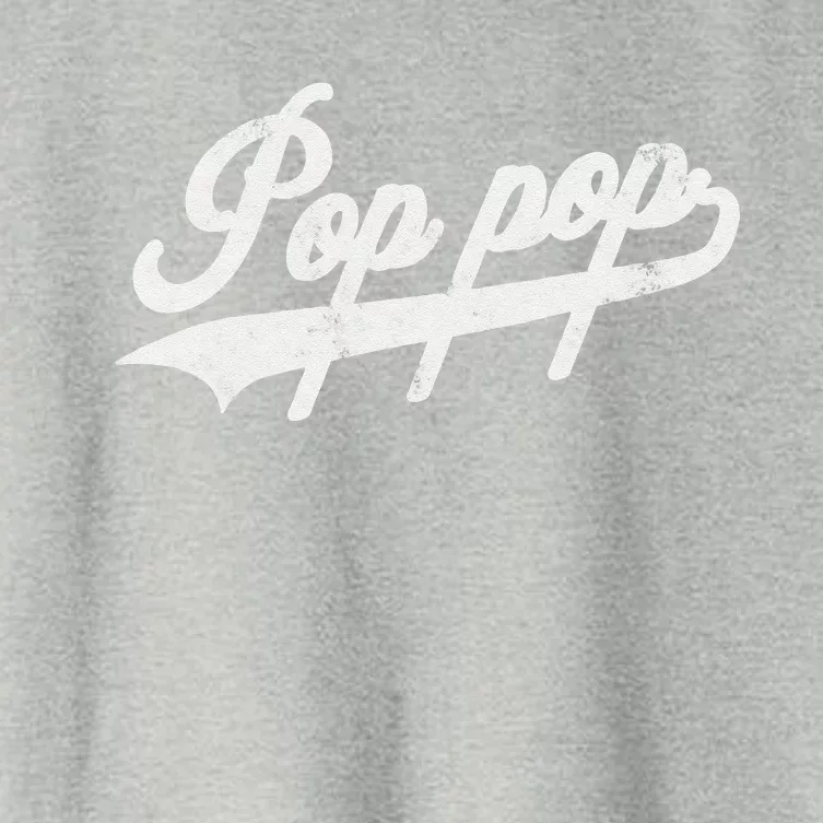 Pop Pop Retro Style Father’s Day Gift For Papa Grandpa Gift Women's Crop Top Tee