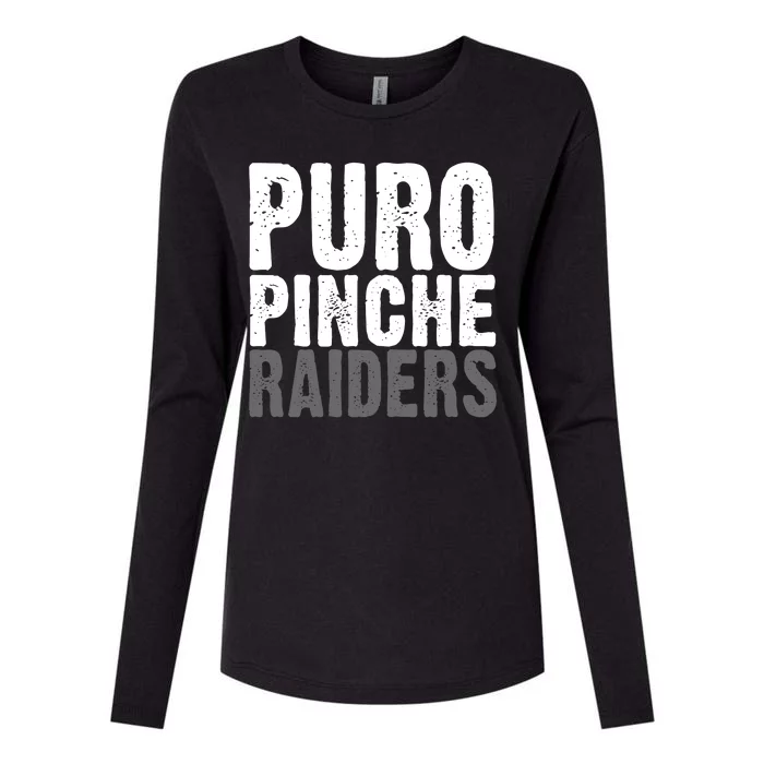 Puro Pinche Raiders Womens Cotton Relaxed Long Sleeve T-Shirt