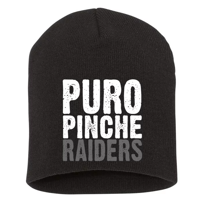 Puro Pinche Raiders Short Acrylic Beanie