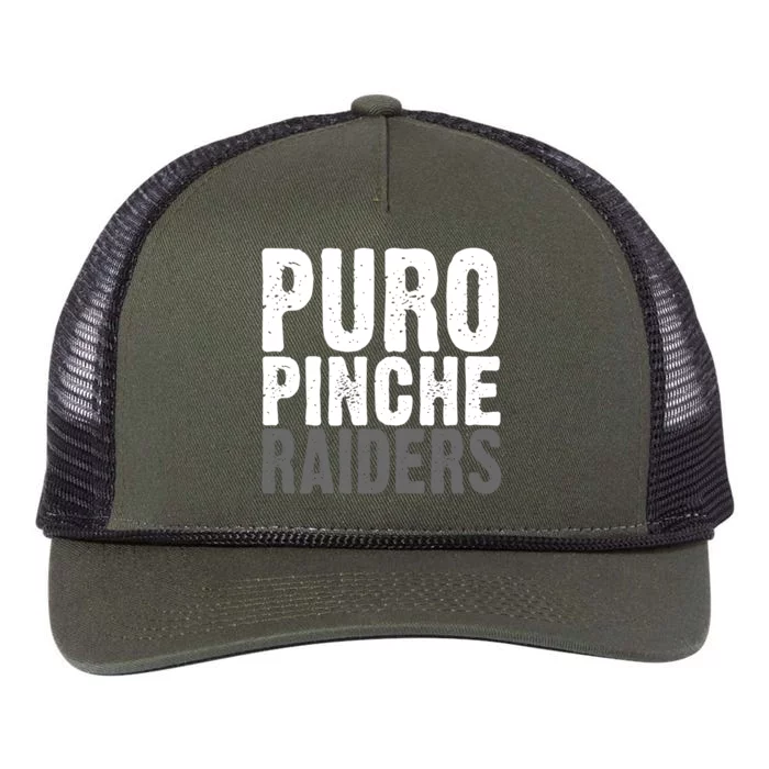 Puro Pinche Raiders Retro Rope Trucker Hat Cap