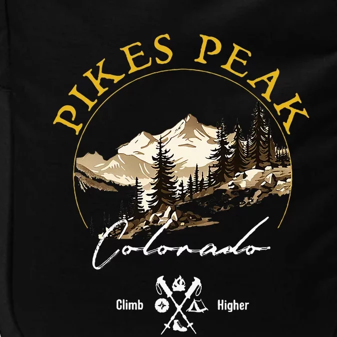 Pikes Peak Retro Vintage Apparel Pikes Peak Souvenir Impact Tech Backpack