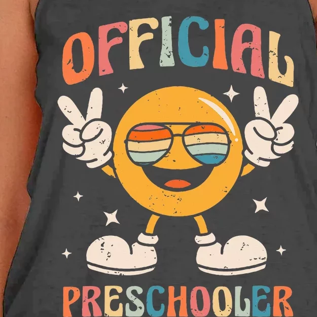 Preschooler Preschool Retro Back To School Women's Knotted Racerback Tank