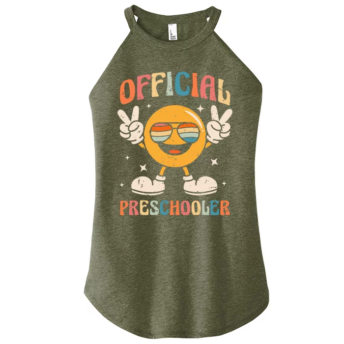 Preschooler Preschool Retro Back To School Women’s Perfect Tri Rocker Tank