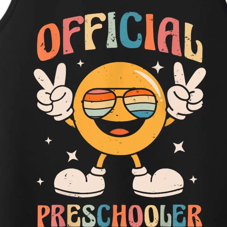 Preschooler Preschool Retro Back To School Kids Performance Tank