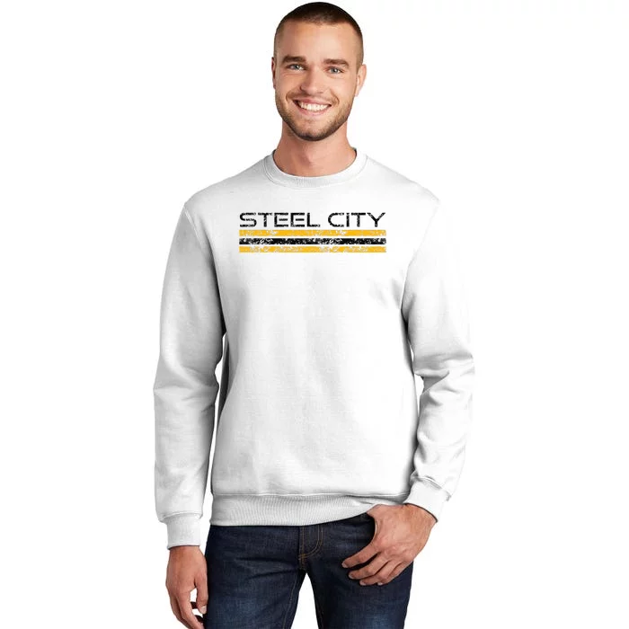 Pittsburgh Pennsylvania Retro Vintage Weathered Sweatshirt