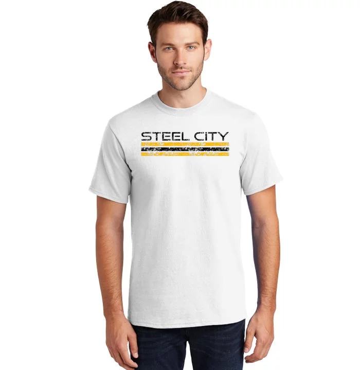 Pittsburgh Pennsylvania Retro Vintage Weathered Tall T-Shirt