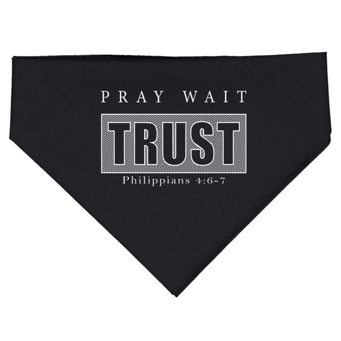 PrayWaitTrust USA-Made Doggie Bandana