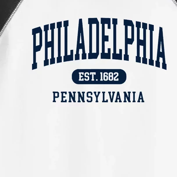 Philadelphia Pennsylvania Retro Throwback Souvenir Toddler Fine Jersey T-Shirt