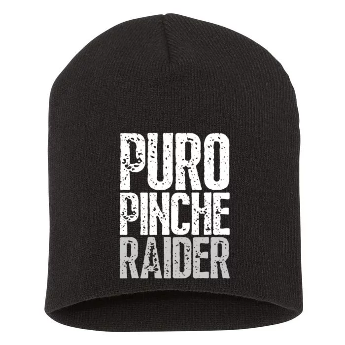 Puro Pinche Raider Retro Short Acrylic Beanie