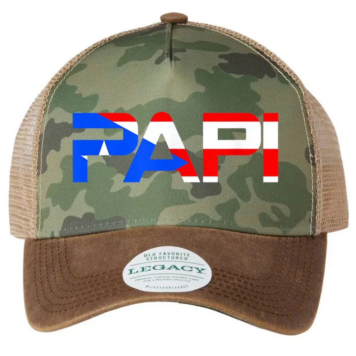 Papi Puerto Rico Flag Legacy Tie Dye Trucker Hat