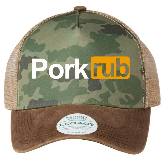 Porkrub, Pork Rub Funny BBQ Smoker & Barbecue Grilling Legacy Tie Dye Trucker Hat