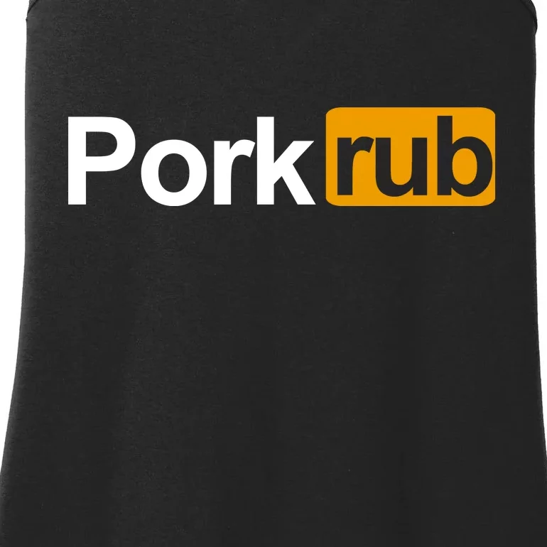 Porkrub, Pork Rub Funny BBQ Smoker & Barbecue Grilling Ladies Essential Tank