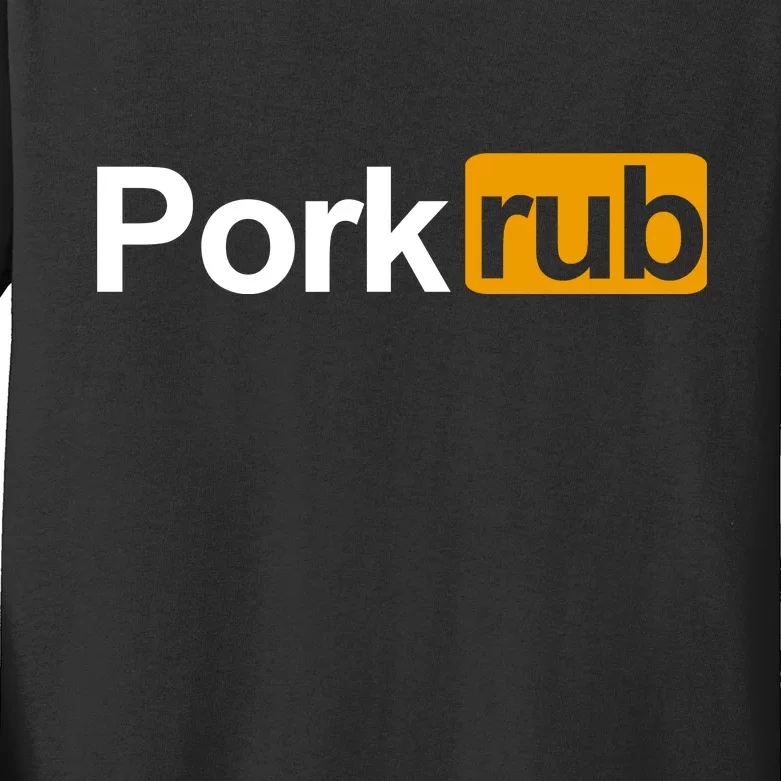 Porkrub, Pork Rub Funny BBQ Smoker & Barbecue Grilling Kids Long Sleeve Shirt