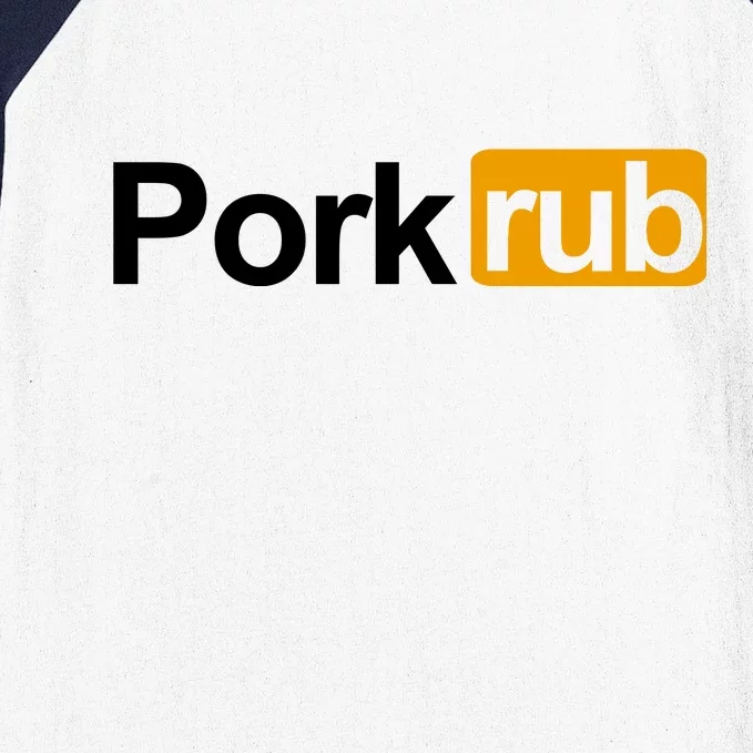 Porkrub, Pork Rub Funny BBQ Smoker & Barbecue Grilling Baseball Sleeve Shirt