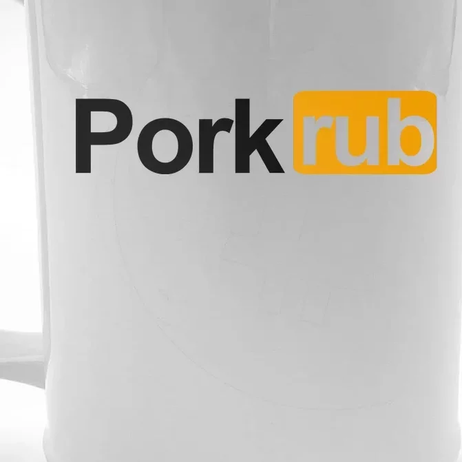 Porkrub, Pork Rub Funny BBQ Smoker & Barbecue Grilling Front & Back Beer Stein