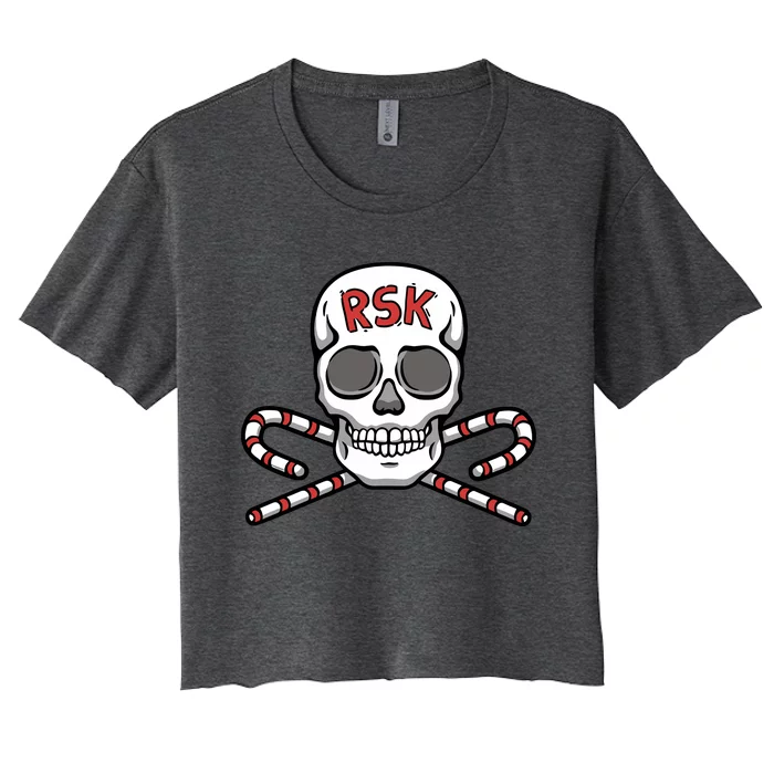 Pka Podcast Real Sweet Skull Women's Crop Top Tee