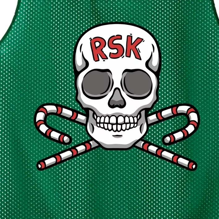 Pka Podcast Real Sweet Skull Mesh Reversible Basketball Jersey Tank