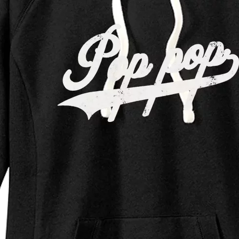 Pop pop Retro Style Father’s day gift for Papa Grandpa Women's Fleece Hoodie