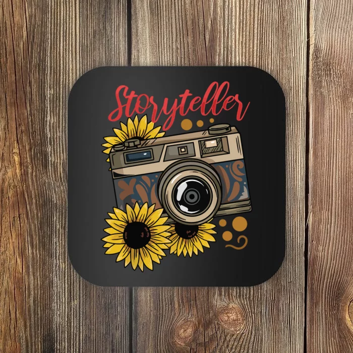 Photographer Photography Storyteller Camera Gift Coaster