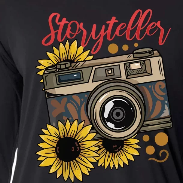 Photographer Photography Storyteller Camera Gift Cooling Performance Long Sleeve Crew