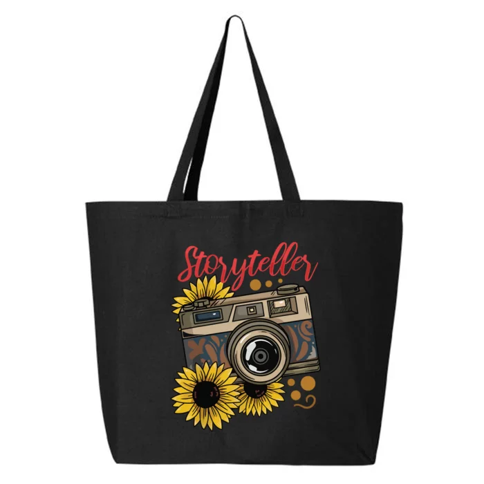 Photographer Photography Storyteller Camera Gift 25L Jumbo Tote