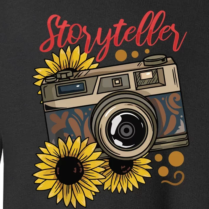 Photographer Photography Storyteller Camera Gift Toddler Sweatshirt