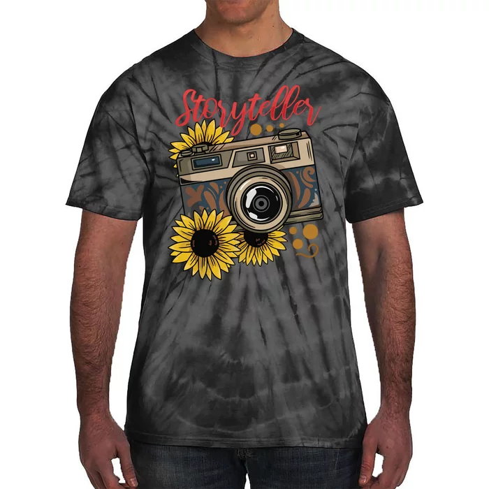 Photographer Photography Storyteller Camera Gift Tie-Dye T-Shirt