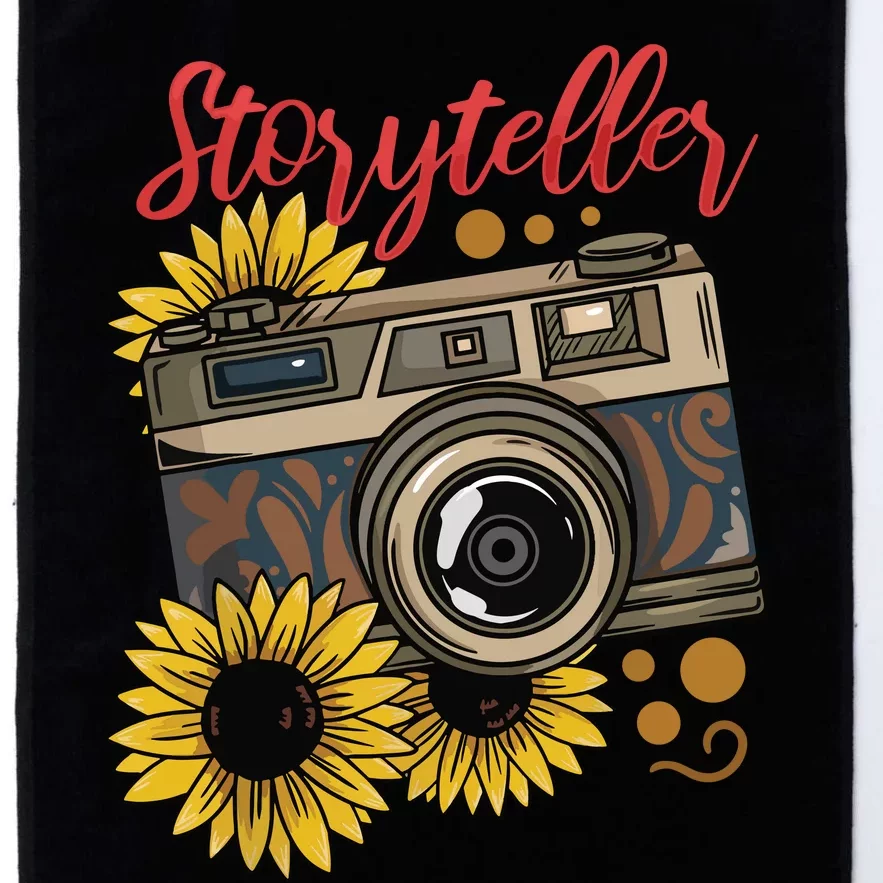 Photographer Photography Storyteller Camera Gift Platinum Collection Golf Towel