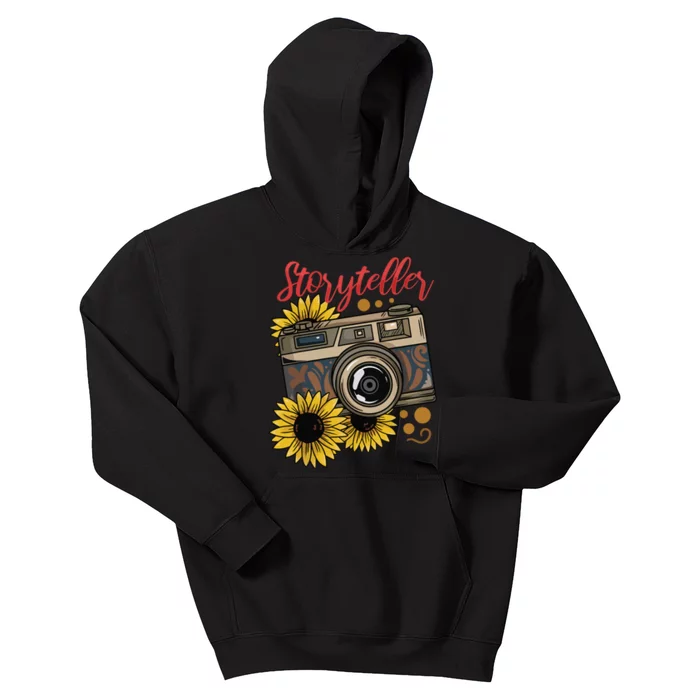 Photographer Photography Storyteller Camera Gift Kids Hoodie