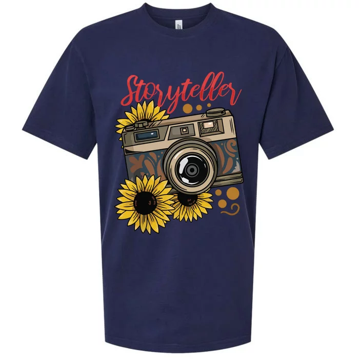 Photographer Photography Storyteller Camera Gift Sueded Cloud Jersey T-Shirt