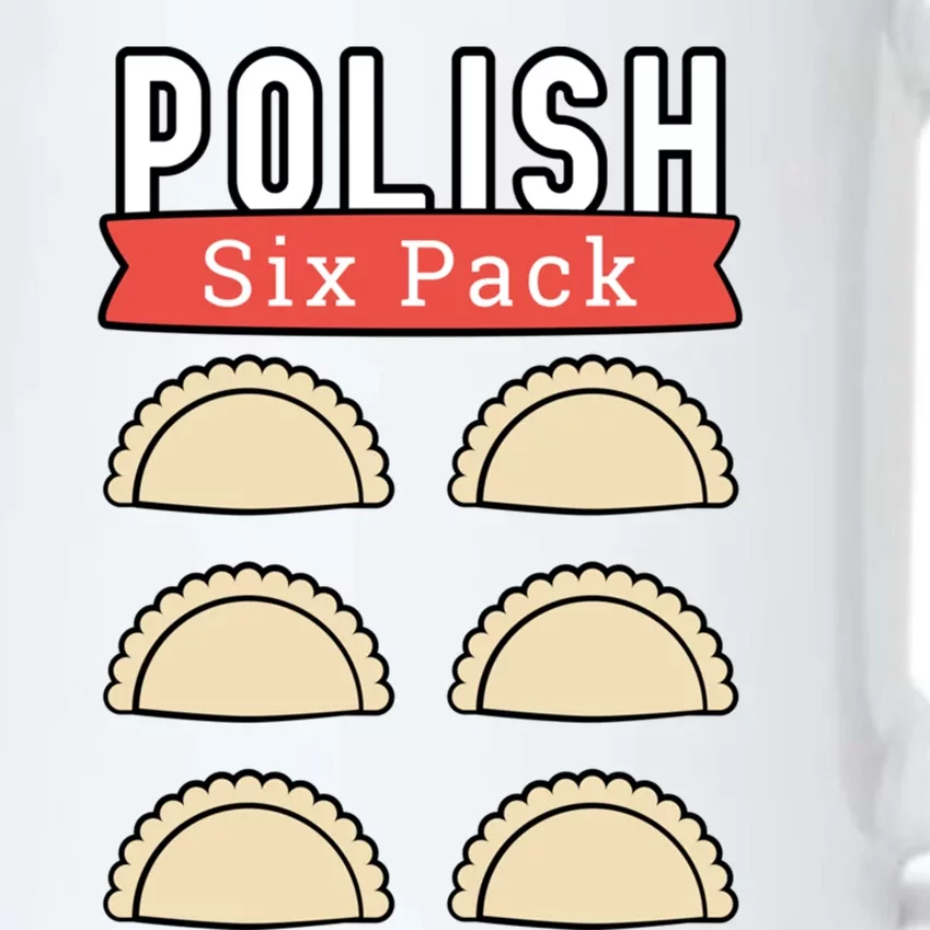 Polish Pierogi Six Pack Funny Abs Gym Design Gift Black Color Changing Mug