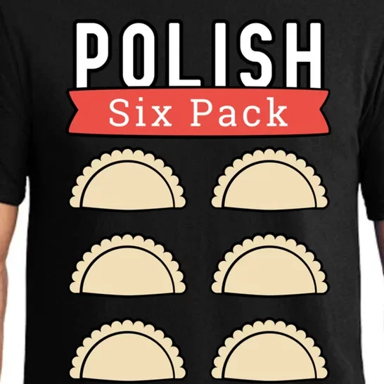 Polish Pierogi Six Pack Funny Abs Gym Design Gift Pajama Set