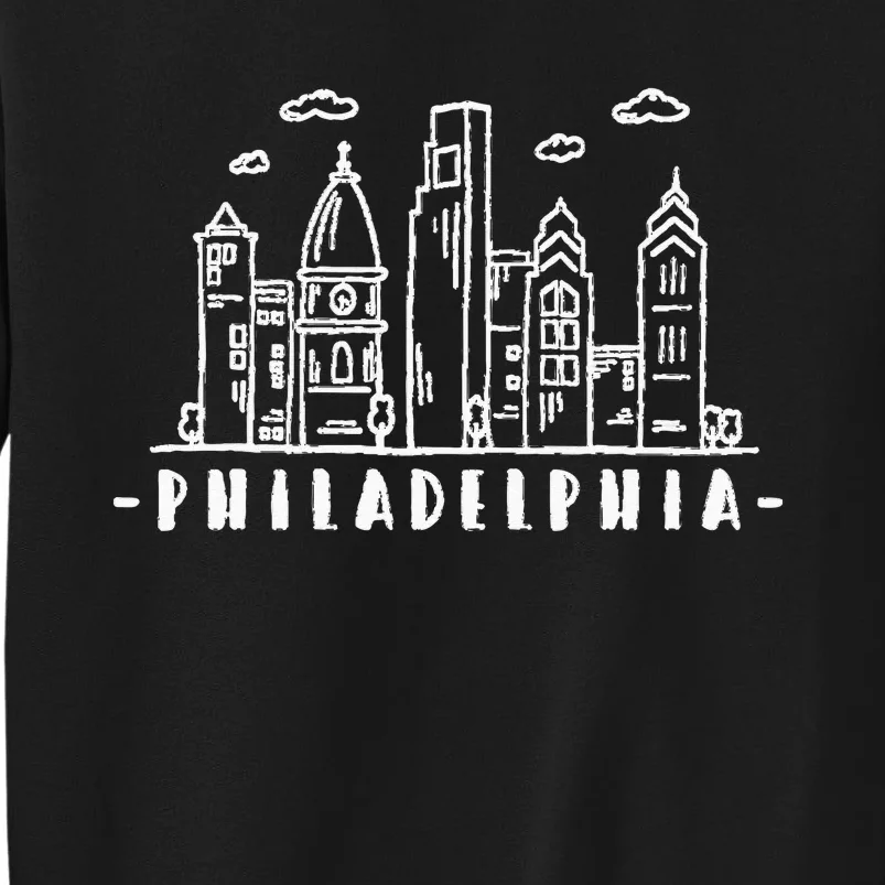 Philadelphia Pennsylvania Skyline Tall Sweatshirt