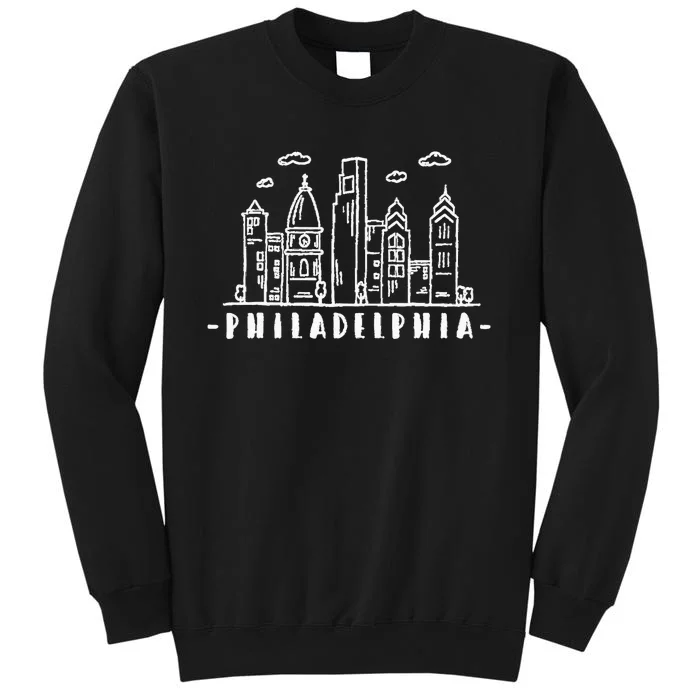 Philadelphia Pennsylvania Skyline Tall Sweatshirt