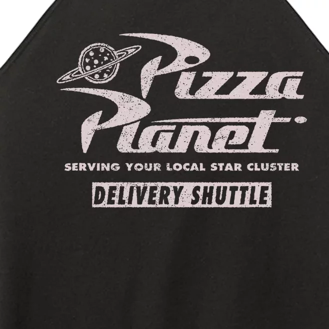 Pizza Planet Silver Delivery Shuttle Women’s Perfect Tri Rocker Tank